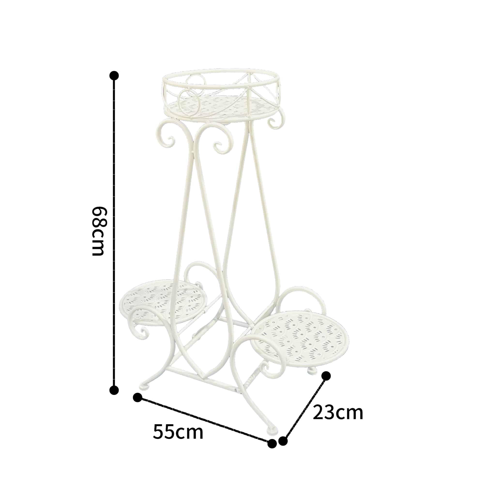Riviera A 3 Round Potplant Pyramid Stand 68cm